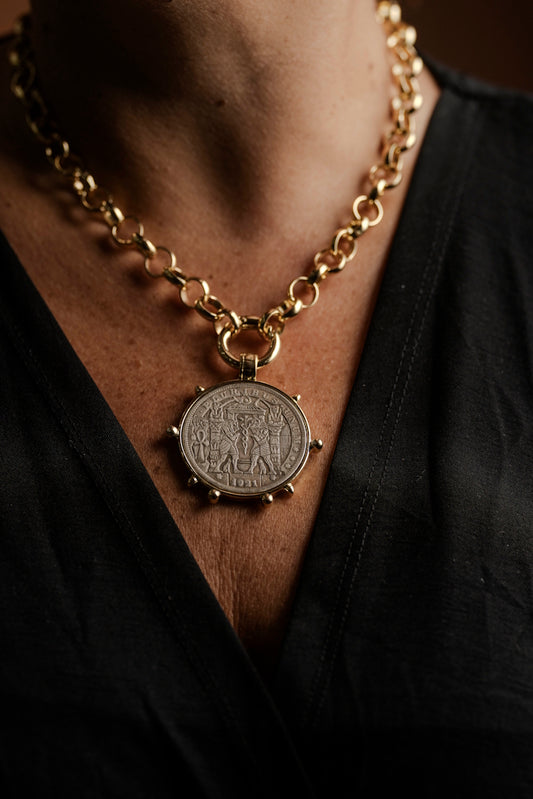 Gilded Coin Necklace