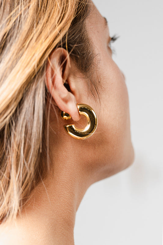 Chunky Gold Hoops