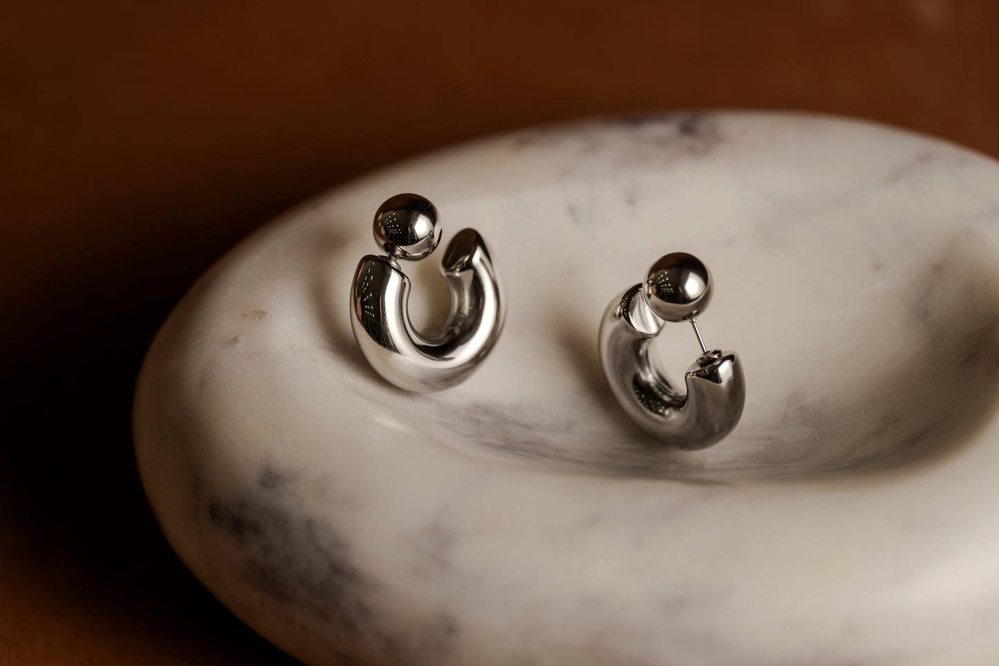 Chunky Silver Earring