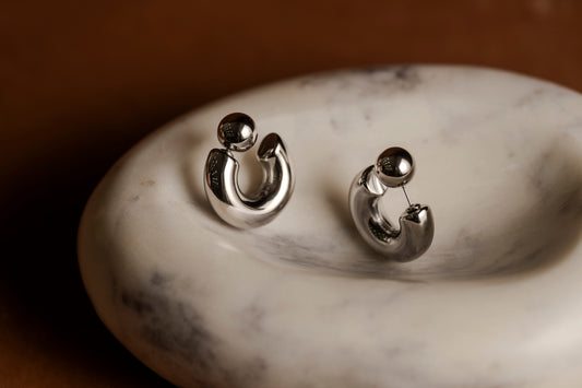 Chunky Silver Earring