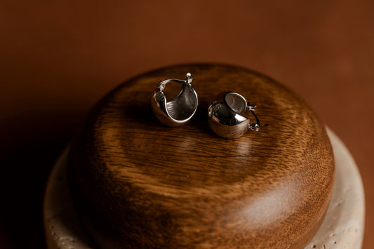 Mini Loop Silver Earring