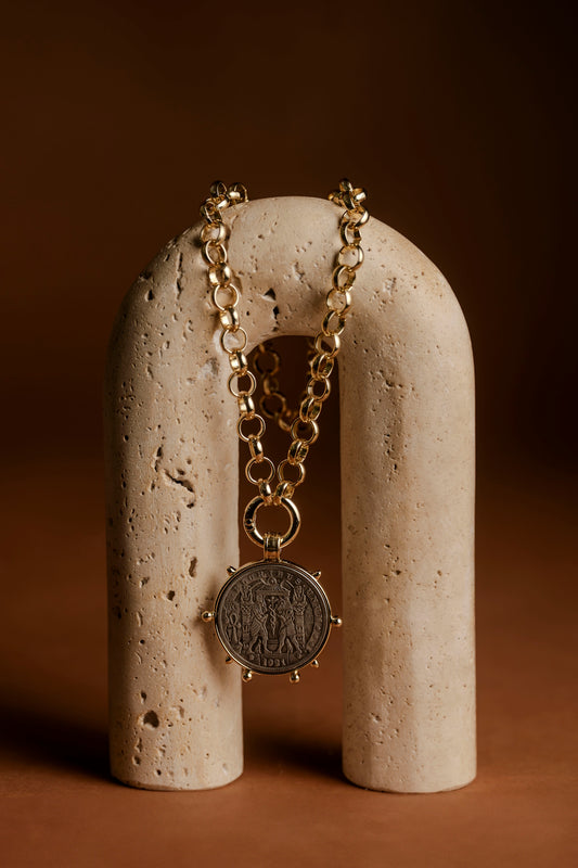 Gilded Coin Necklace
