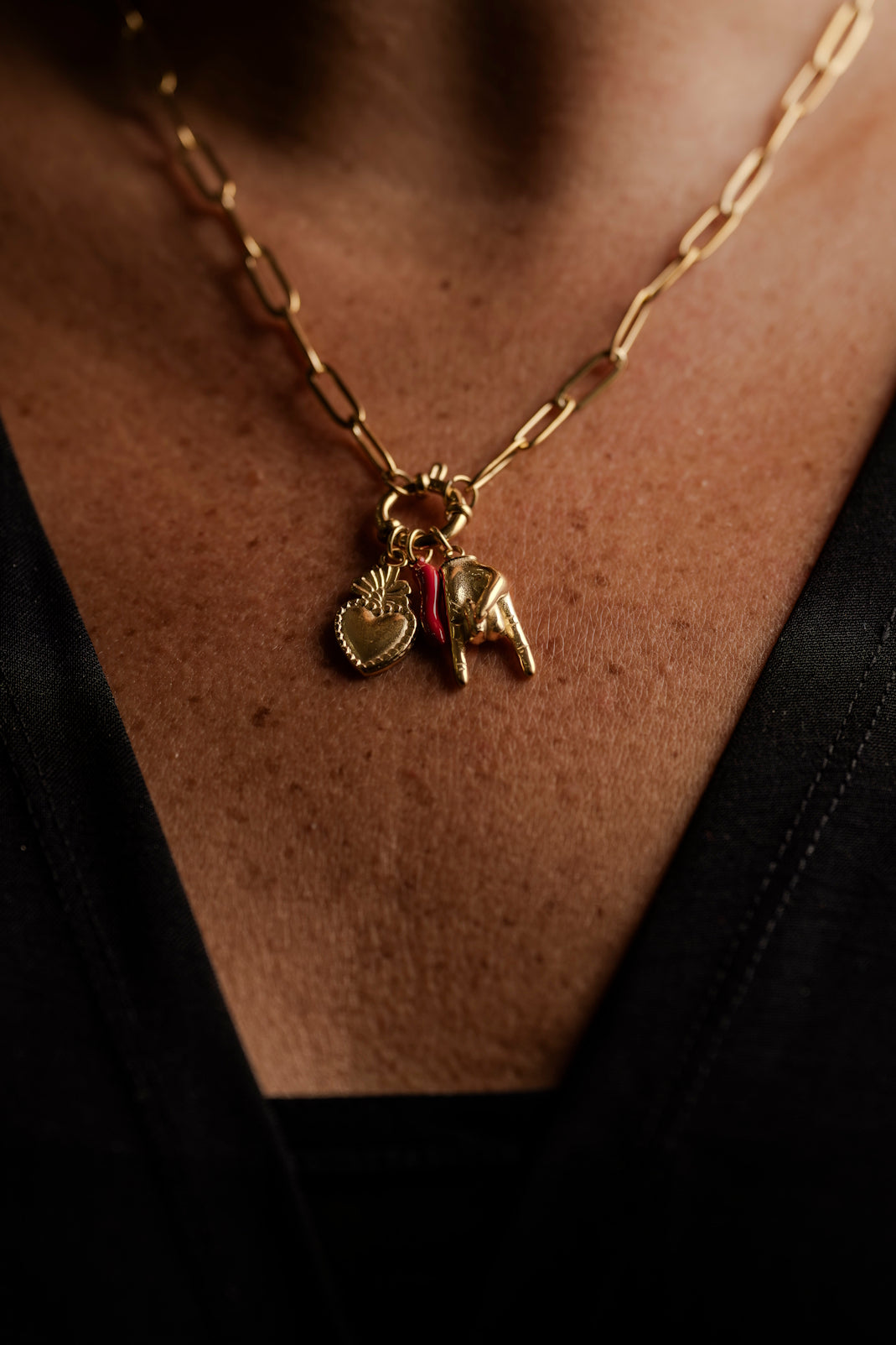 Ruby Accent Necklace