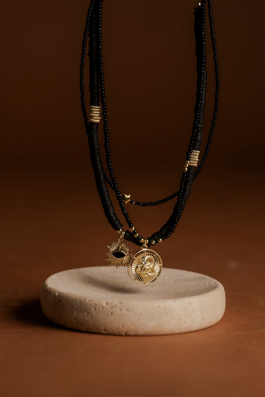 Egypt Black Necklace Set